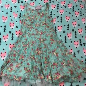 Girls Pink Crush floral dress